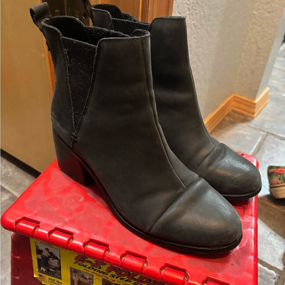 Toms Black Ankle Booties